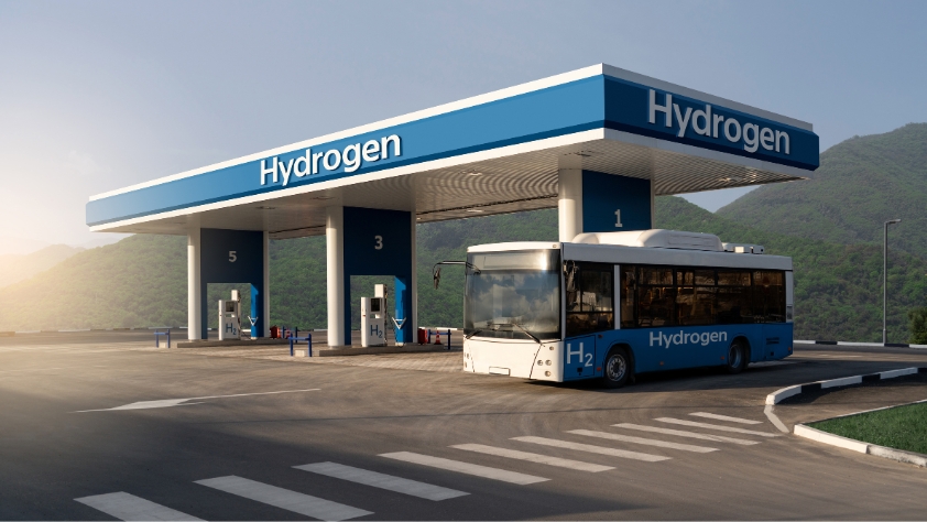 Laserfeinbearbeitung von Drucksensoren für Wasserstofffahrzeuge: hier Wasserstaofftankstelle