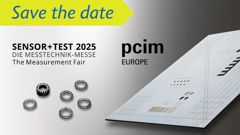 Save the Date: Sensor+Test und PCIM 2025