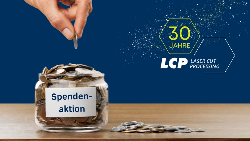 Spendenaktion zu 30 Jahre LCP Firmenjubiläum